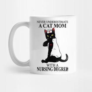 Degree Black Cat Nurse Mug